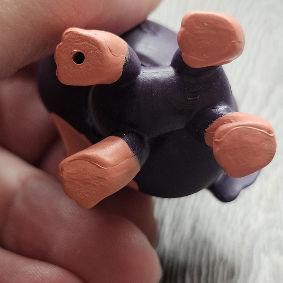 Littlest Pet Shop LPS Dark Tan Purple Thirty Rottweiler Dog Green Eyes - Picture 5 of 6